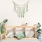 Hanging Eucalyptus Boho Wall Decor-36 x 36 Inch (Simple Color,Sepaktakraw Style)
